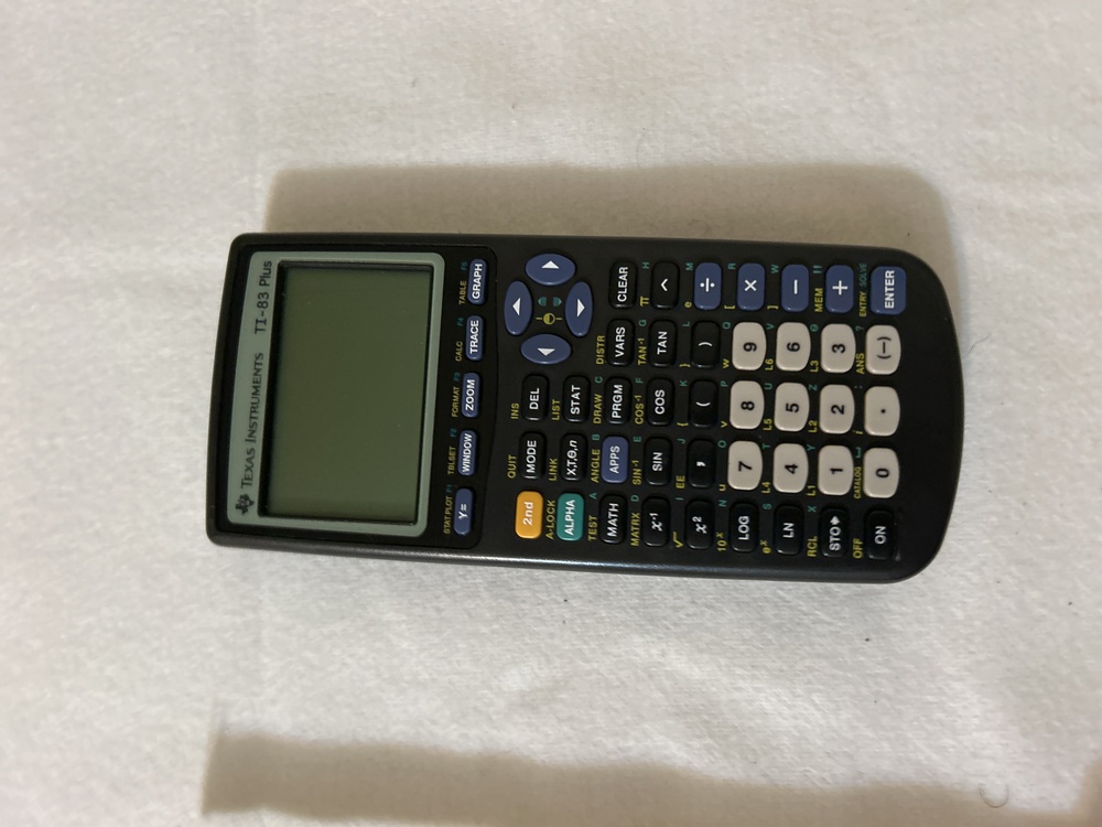1997 Pre-Owned Texas Instruments TI-83 Plus Graphing Calculator Black - Tested